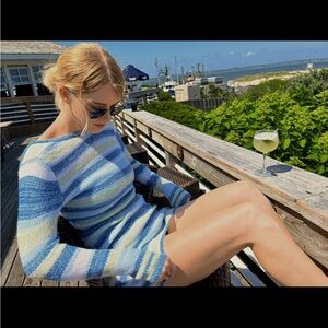 Long sleeve / Backless Knit Dress